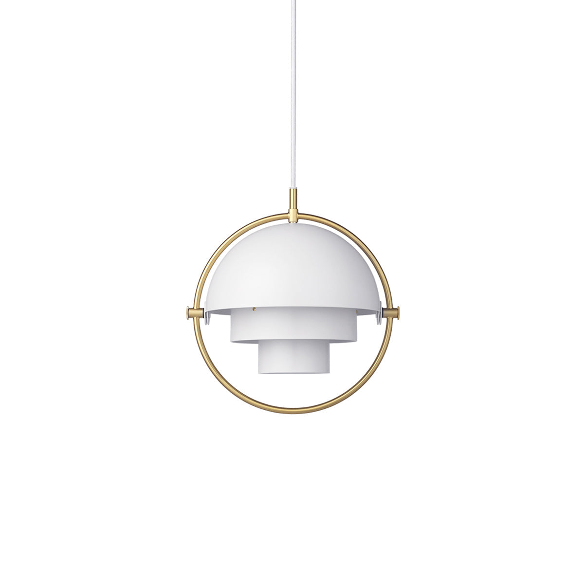 Geometric Metal Pendant Light Adjustable Sphere Bauhaus Modern Kitchen Dining Room Home Decor - Stack & Clear 12
