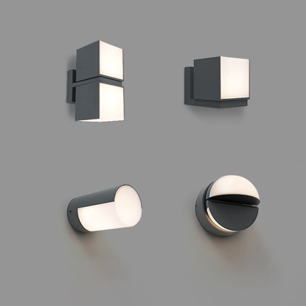 Geometric Outdoor Wall Lamp with Rotating Head and IP65 Waterproof Rating – Modern Exterior Wall Light for Stylish Outdoor Spaces 5