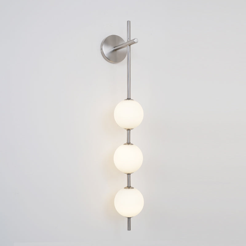 Glam Minimalist LED Wall Sconce Gold Metal Finish Glass Shade 13