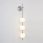Glam Minimalist LED Wall Sconce Gold Metal Finish Glass Shade 13