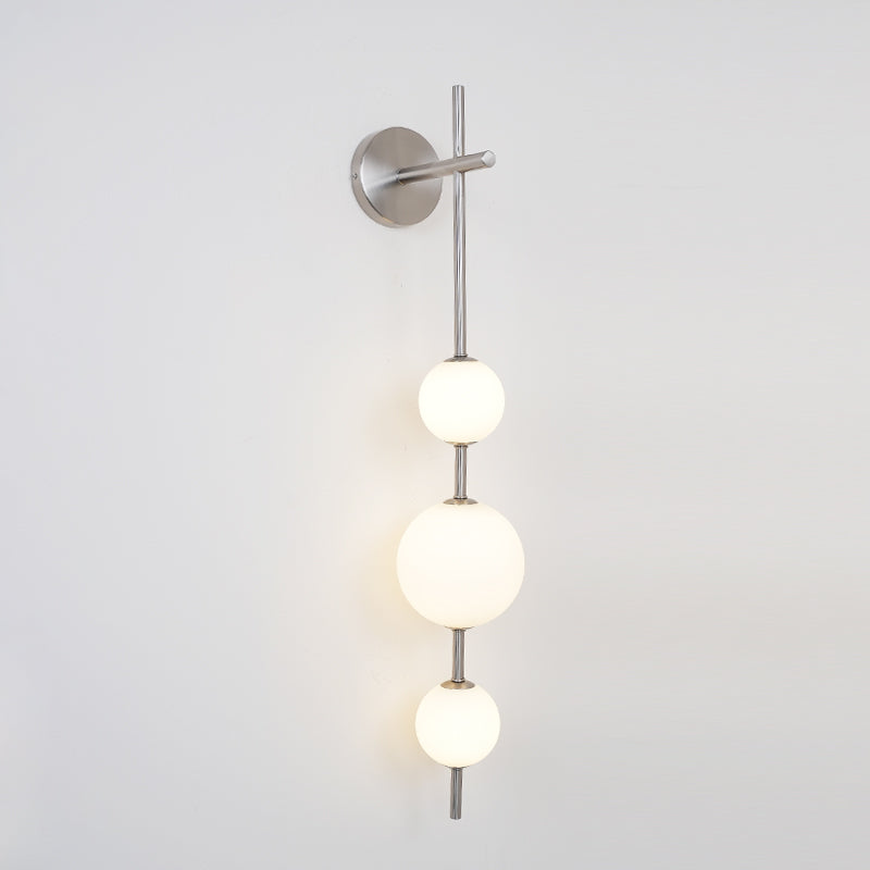 Glam Minimalist LED Wall Sconce Gold Metal Finish Glass Shade 15