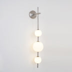Glam Minimalist LED Wall Sconce Gold Metal Finish Glass Shade 15