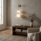 Glam Minimalist LED Wall Sconce Gold Metal Finish Glass Shade 7