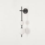 Glam Minimalist LED Wall Sconce Gold Metal Finish Glass Shade 9