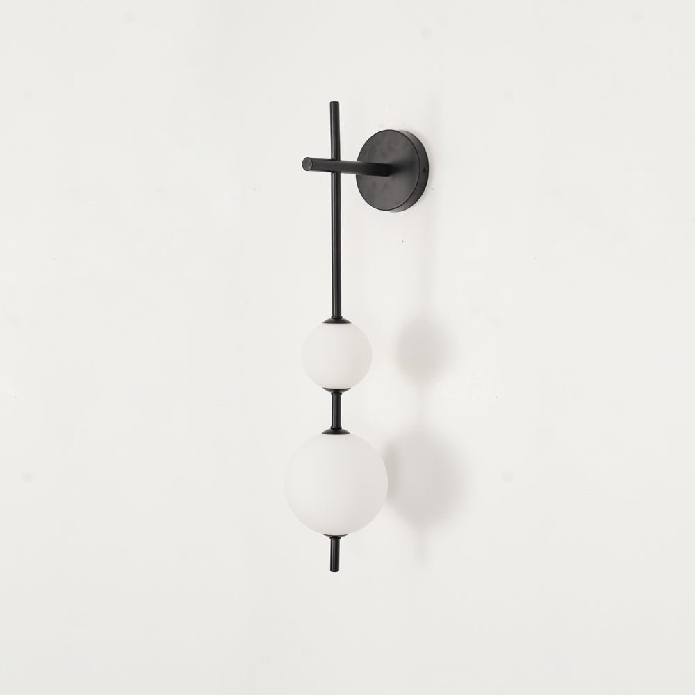 Glam Minimalist LED Wall Sconce Gold Metal Finish Glass Shade 9