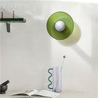 Glass Disc Flush Mount Ceiling Light Globe Bauhaus Convertible Wall Light Home Decor - Stack & Clear 3