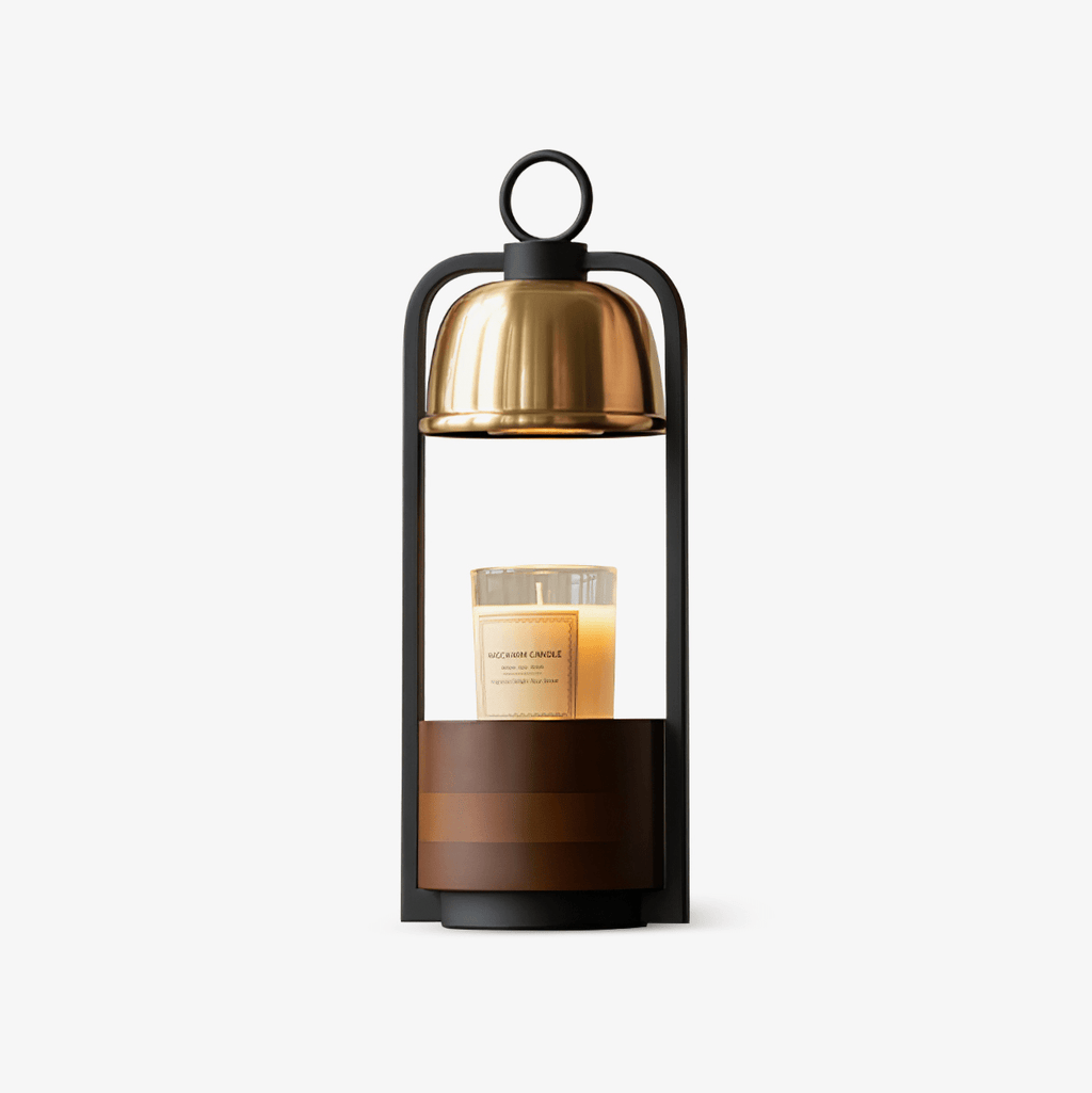 Golden Ray Elegance Candle Warmer Lamp Brass Finish Gold 1