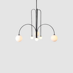 Gran Finale Pendant Light with 6 Heads – Modern Metal and Glass Design 0