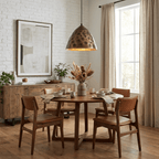 Hammered Brass Pendant Light Adjustable Height Indoor 6