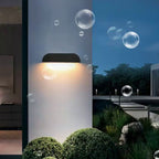 IP65 Waterproof Outdoor Wall Light – Black Semi-Elliptical Lantern 0