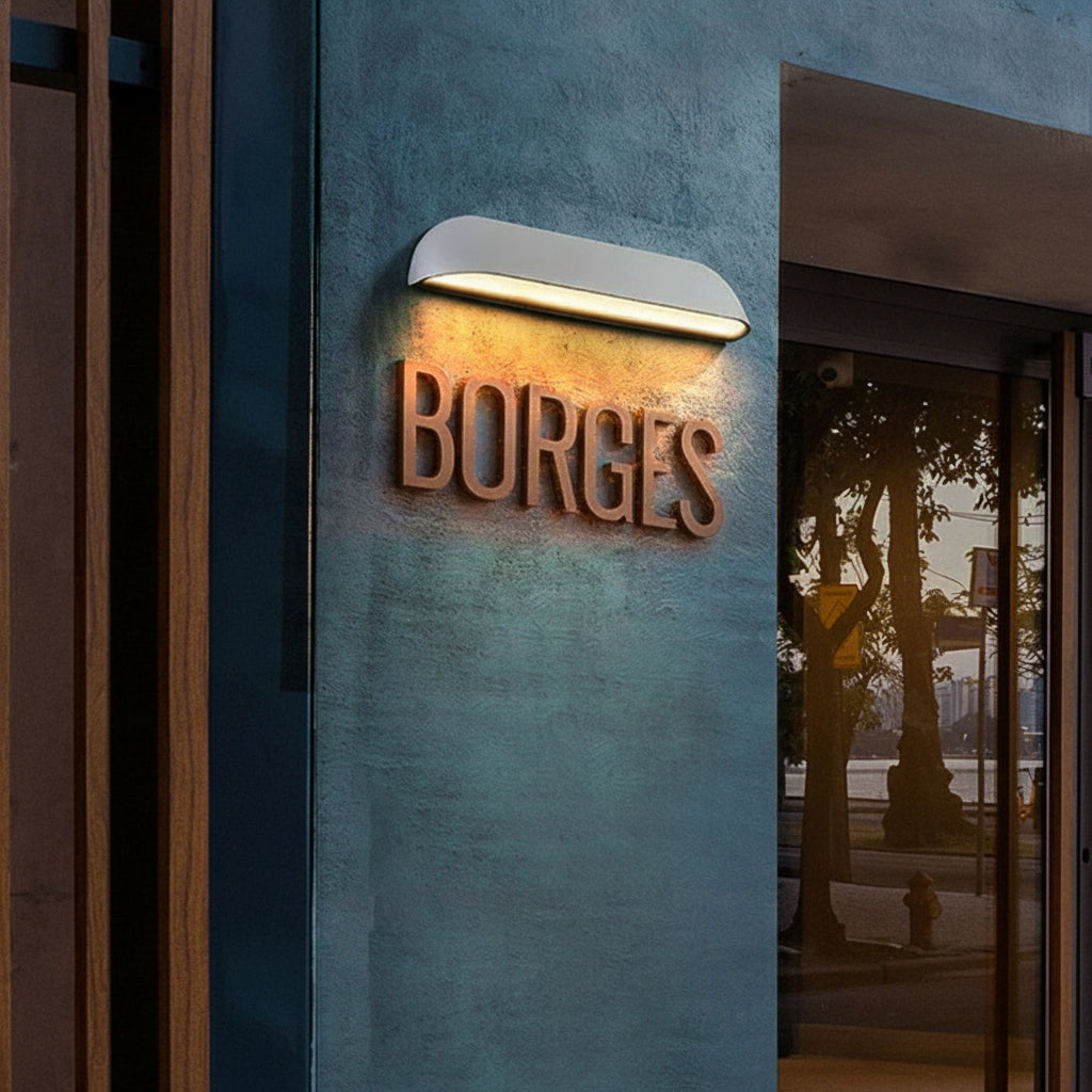 IP65 Waterproof Outdoor Wall Light – Black Semi-Elliptical Lantern 4