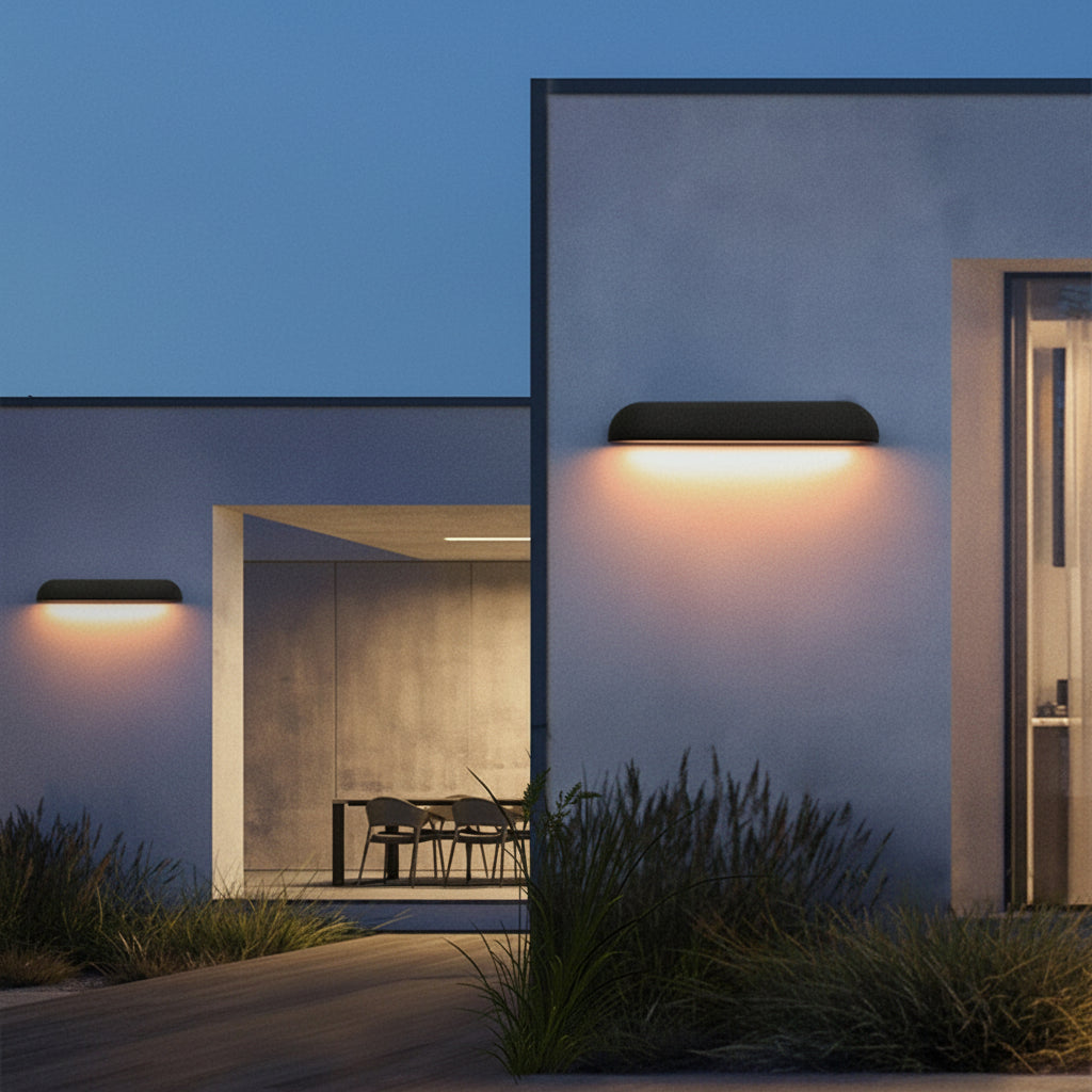 IP65 Waterproof Outdoor Wall Light – Black Semi-Elliptical Lantern 5