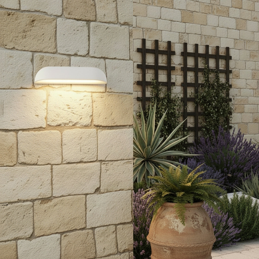 IP65 Waterproof Outdoor Wall Light – Black Semi-Elliptical Lantern 7