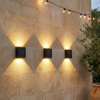 IP65 Waterproof Solar Outdoor Wall Lamp with Up & Down Lighting – Art Deco Design Exterior Wall Light 11