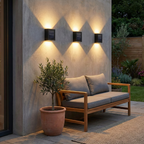 IP65 Waterproof Solar Outdoor Wall Lamp with Up & Down Lighting – Art Deco Design Exterior Wall Light 9