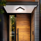 IP68 Outdoor Flush Mount Ceiling Light Fixture – Black Aluminum LED Light for Patios 6