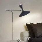 Industrial Adjustable LED Wall Sconce Black Metal Finish 1