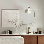 Industrial Adjustable LED Wall Sconce Black Metal Finish 5