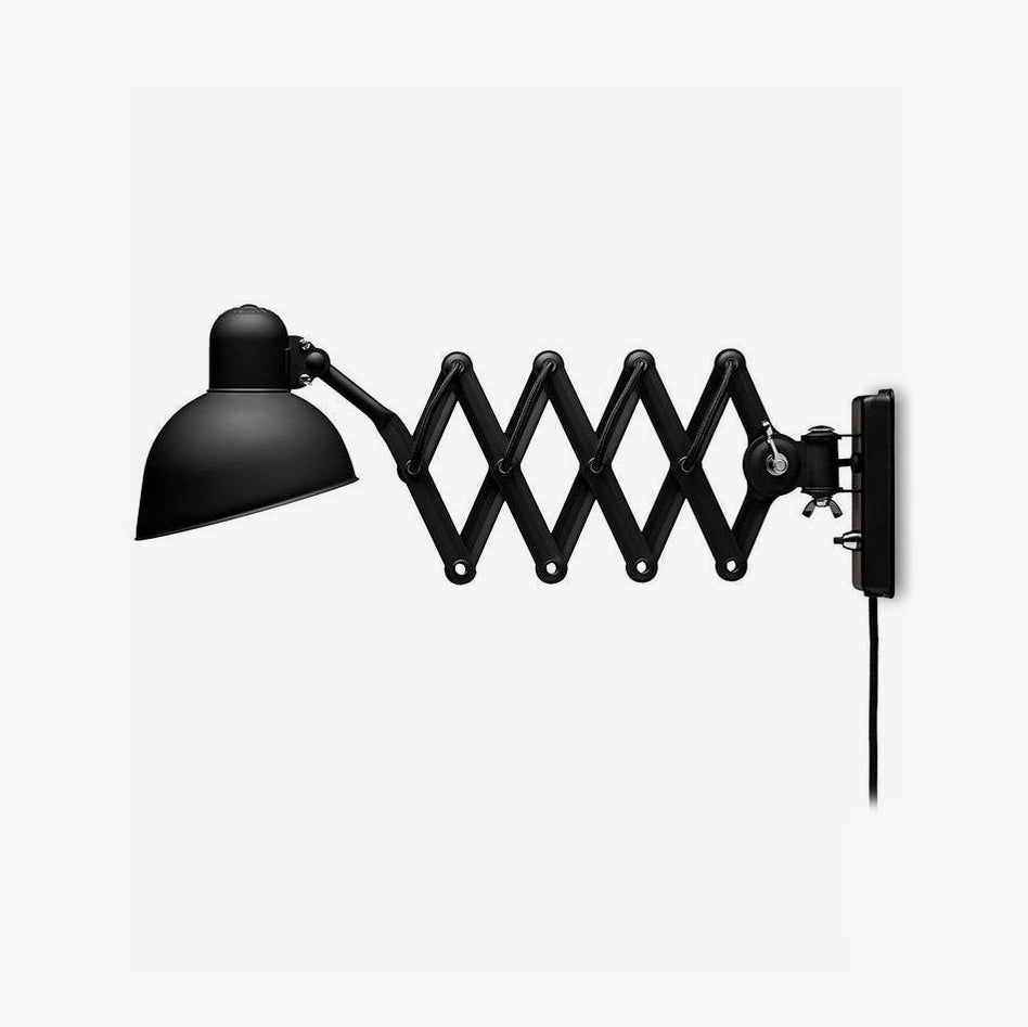 Industrial Adjustable Wall Sconce Black Metal Finish 1