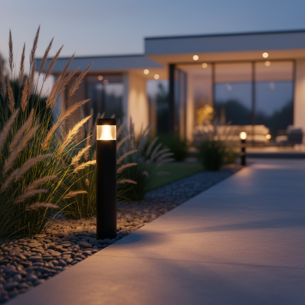 Industrial Aluminum LED Landscape Light – Waterproof Outdoor Garden Fixture with 1200 Lumens, Durable Black Design 9