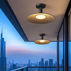 Industrial Ceiling Light Waterproof Aluminum Glass Round 0