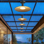 Industrial Ceiling Light Waterproof Aluminum Glass Round 3