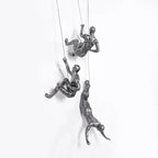 Industrial Climbing Man Wall Sculpture Resin 0