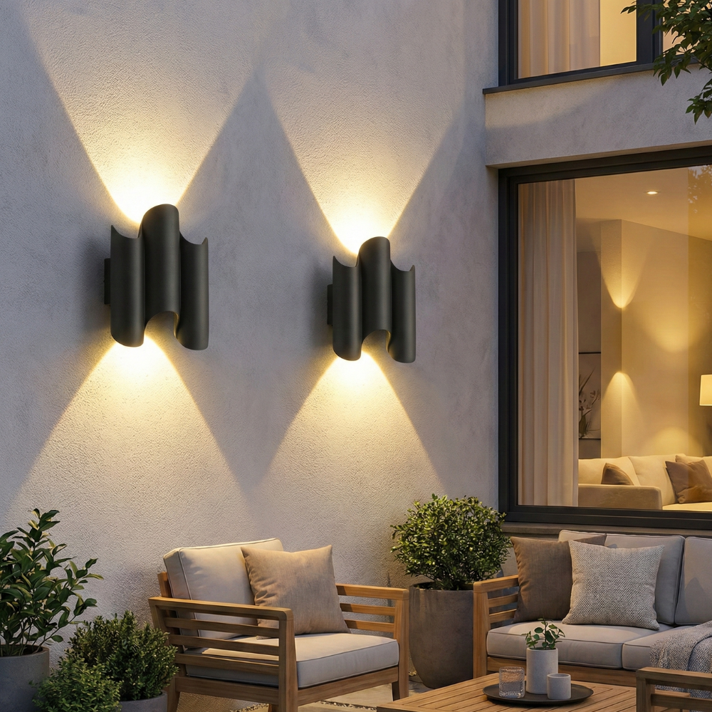 Industrial Outdoor Wall Lantern - Waterproof LED Exterior Wall Light for Garden and Patio 13