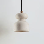 Industrial Pendant Light Textured Travertine Adjustable Height 0