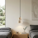 Industrial Pendant Light Textured Travertine Adjustable Height 99