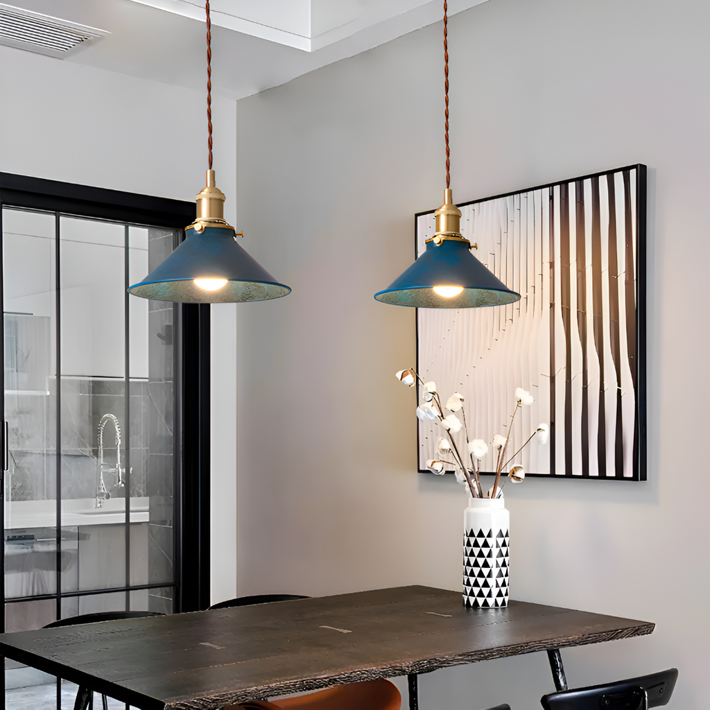 Industrial Vintage Black Pendant Light – Adjustable Height Kitchen Hanging Light Fixture 4
