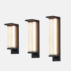 Industrial Waterproof LED Outdoor Wall Sconce Lamp – Rectangular PC Shade, Wired & Solar Options, Automatic Dusk to Dawn Lighting 5