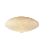 Japandi Ceiling Lamp - Minimalist Paper Pendant Light with LED Illumination, Ø50cm/Ø60cm 0