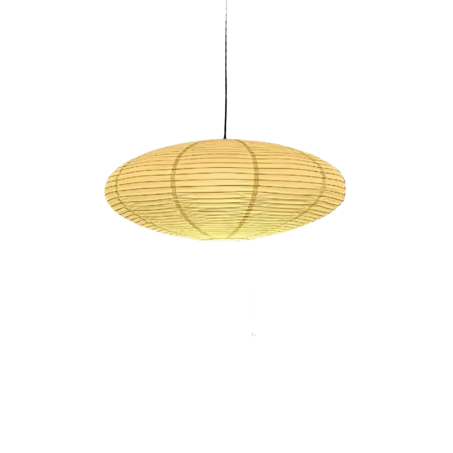 Japandi Ceiling Lamp - Minimalist Paper Pendant Light with LED Illumination, Ø50cm/Ø60cm 1