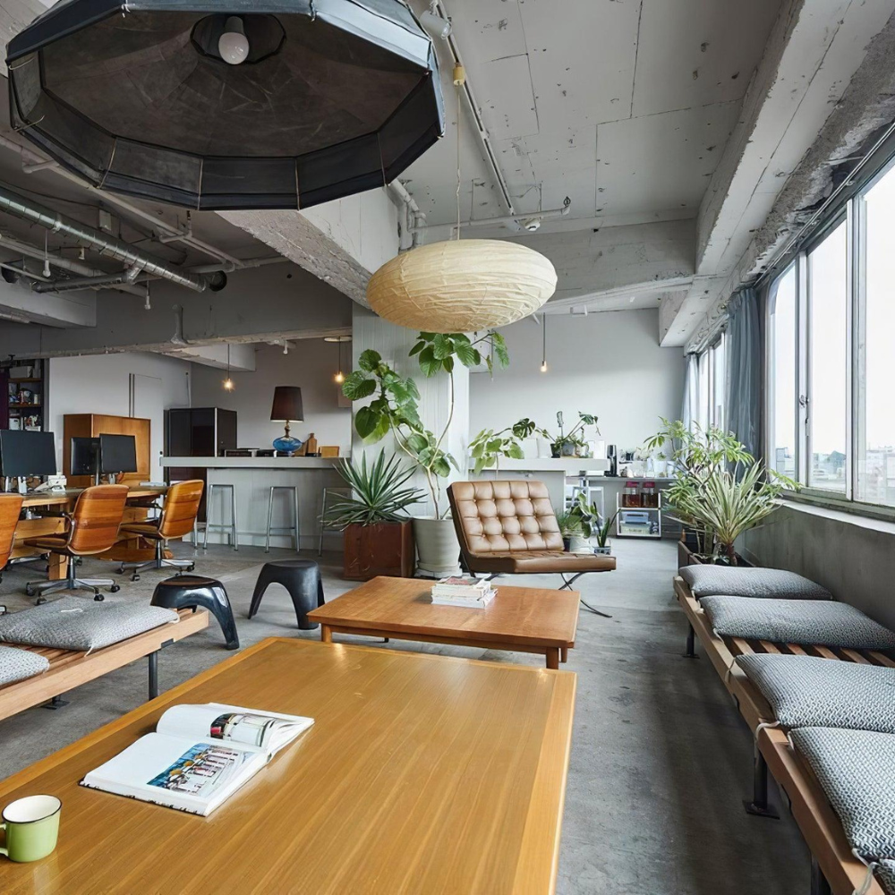 Japandi Ceiling Lamp - Minimalist Paper Pendant Light with LED Illumination, Ø50cm/Ø60cm 5