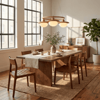 Japandi Chandelier Brass Opal Glass Adjustable Height 2