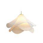 Japandi Fabric Pendant Light with Adjustable Height - Modern Ceiling Light Fixture 0