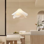 Japandi Fabric Pendant Light with Adjustable Height - Modern Ceiling Light Fixture 6