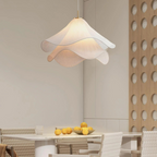 Japandi Fabric Pendant Light with Adjustable Height - Modern Ceiling Light Fixture 7