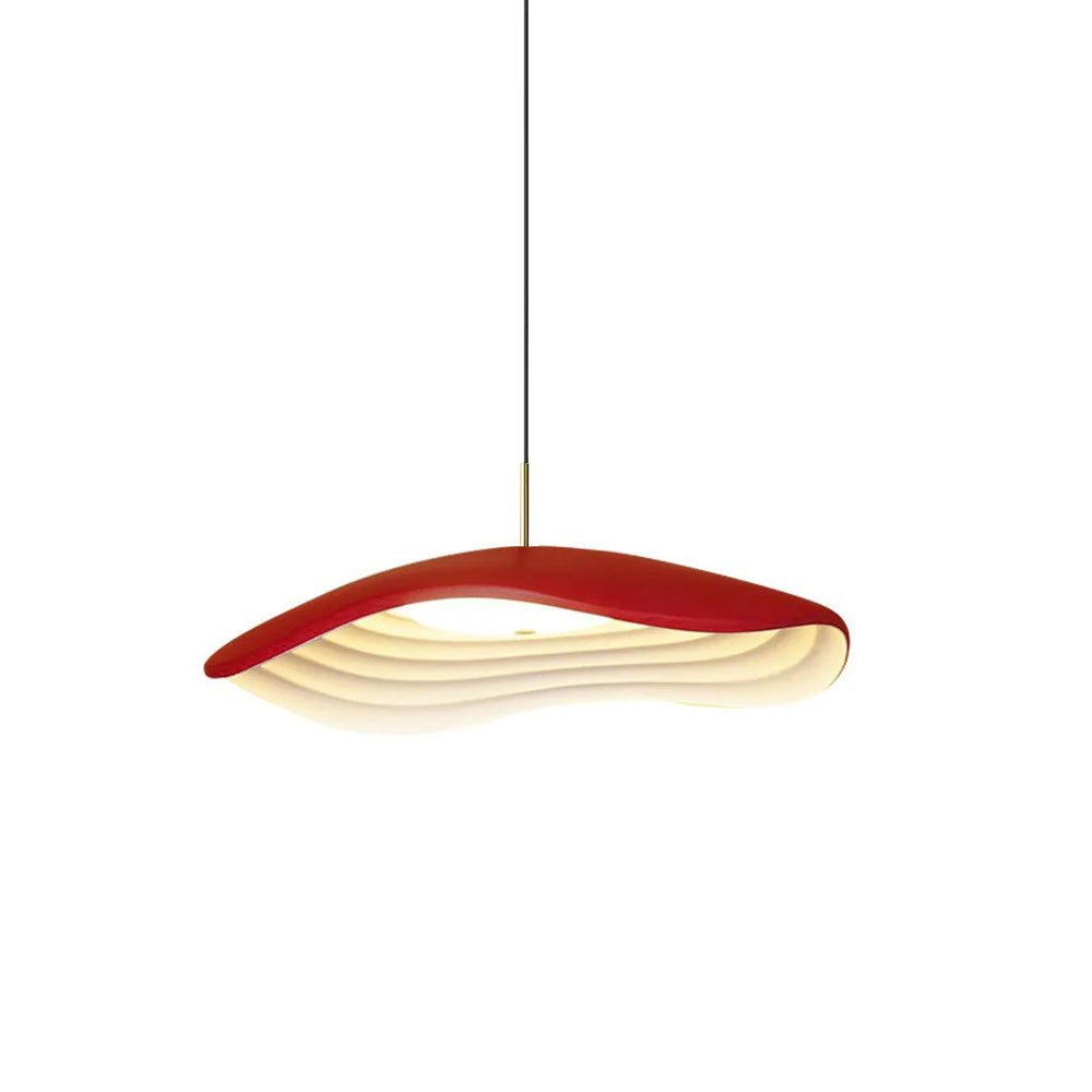 Japandi Pendant Light Integrated LED Adjustable Height 12