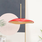 Japandi Pendant Light Integrated LED Adjustable Height 7