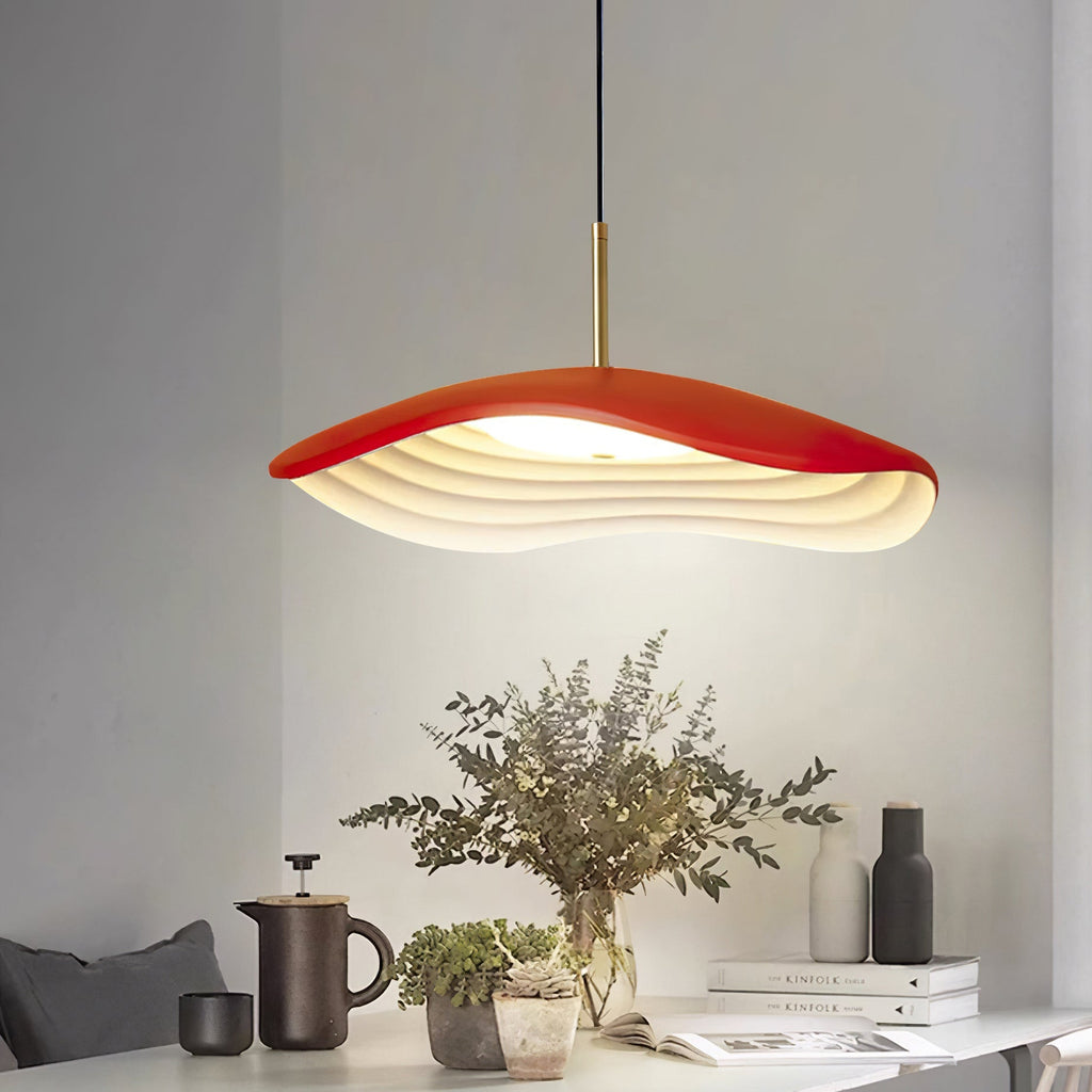 Japandi Pendant Light Integrated LED Adjustable Height 8