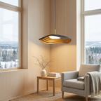 Japandi Pendant Light Integrated LED Adjustable Height 99