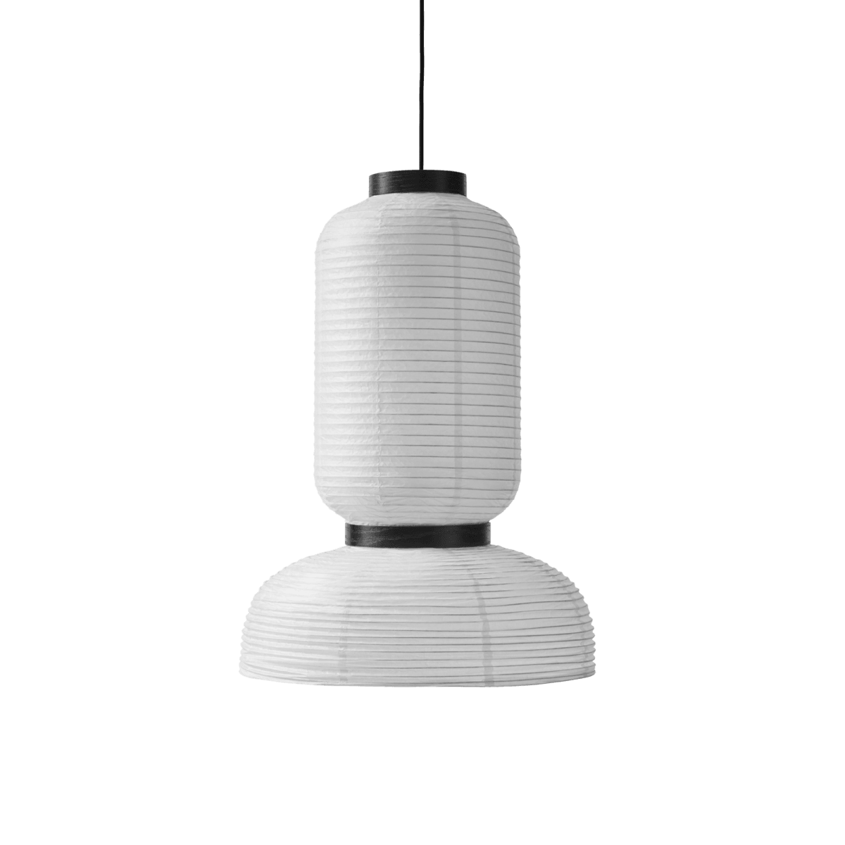 Japandi Pendant Light Woven Paper Adjustable Height Design 0