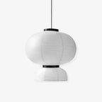 Japandi Pendant Light Woven Paper Adjustable Height Design 10