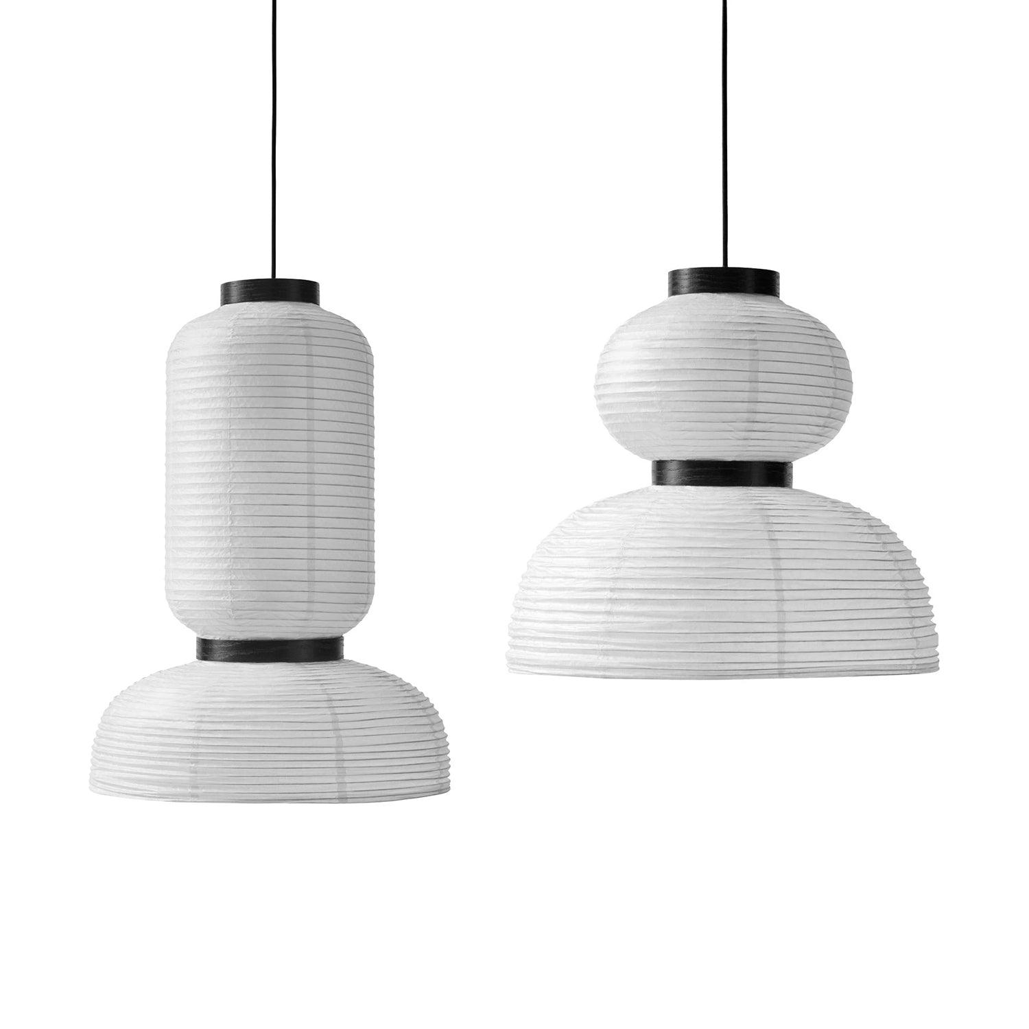 Japandi Pendant Light Woven Paper Adjustable Height Design 13