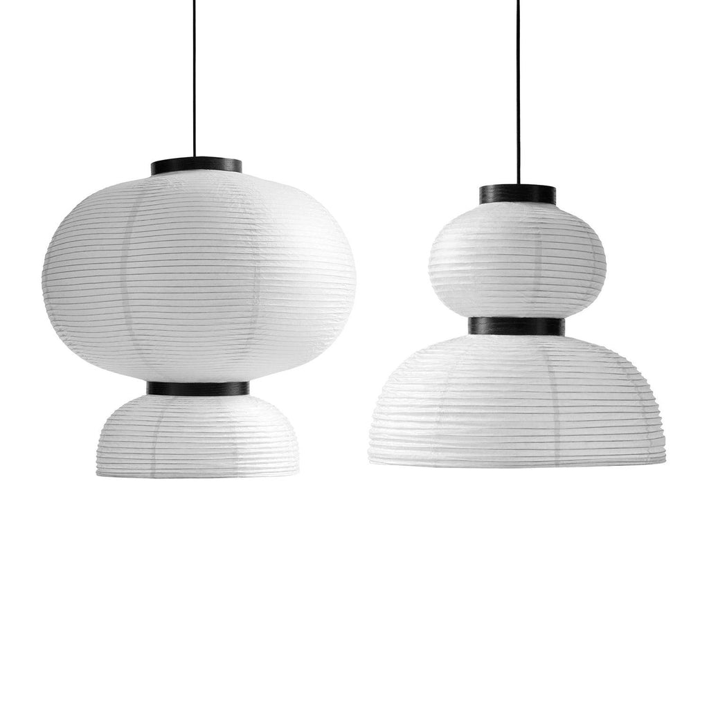 Japandi Pendant Light Woven Paper Adjustable Height Design 14
