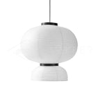 Japandi Pendant Light Woven Paper Adjustable Height Design 9
