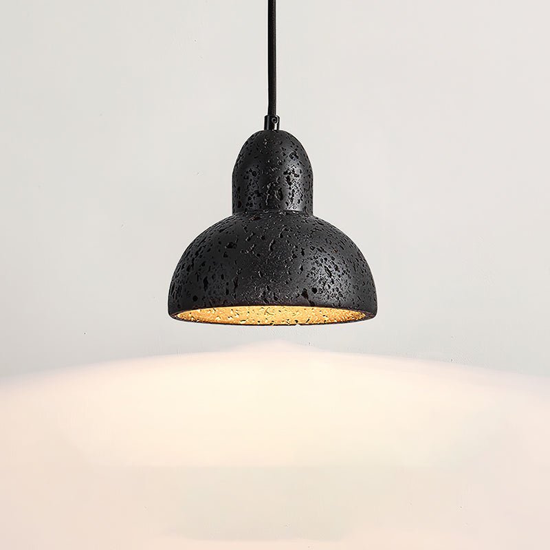 Japandi Pendant Light Woven Travertine Adjustable Height 10