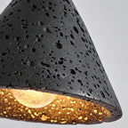 Japandi Pendant Light Woven Travertine Adjustable Height 4